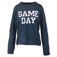 Women's game day sweater navy